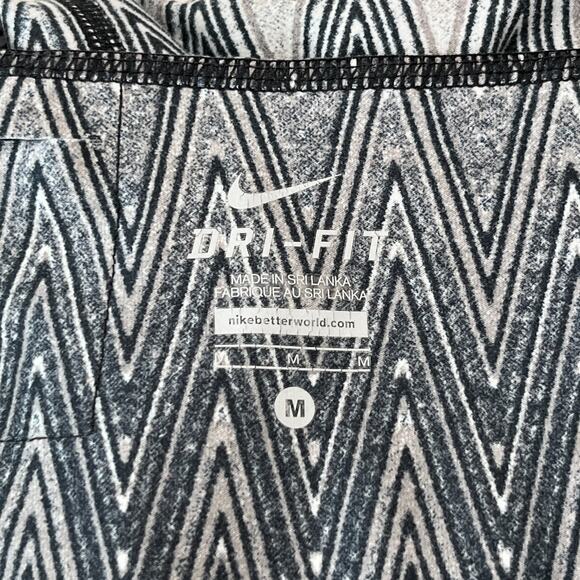 Nike Leggings Womens M Chevron Legend Dri-fit Workout Gym Yoga Running Lounge - Picture 5 of 11
